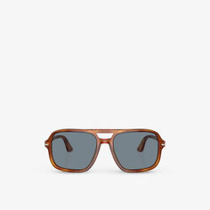 PO3328S солнцезащитные очки в оправе &quot;пилот&quot; из ацетата черепаховой расцветки Persol, коричневый