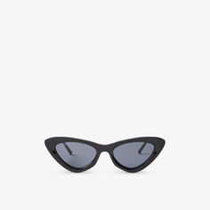 Солнцезащитные очки Addy из ацетата кошачьего глаза Jimmy Choo, цвет eir grey