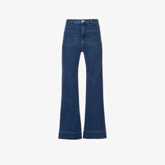 Расклешенные джинсы St Monica с высокой посадкой из смесового денима из органического денима Jeanerica, цвет vintage 95