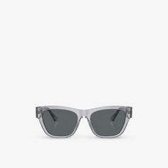 Солнцезащитные очки VE4457 в квадратной оправе из ацетата ацетата Versace, серый