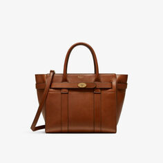 Маленькая кожаная сумка через плечо Bayswater Mulberry, цвет oak