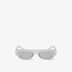 Солнцезащитные очки DG4458 в прямоугольной оправе из ацетата ацетата Dolce &amp; Gabbana, серый