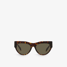VE4440U солнцезащитные очки Medusa &apos;95 в черепаховой расцветке из прозрачного ацетата Versace, коричневый