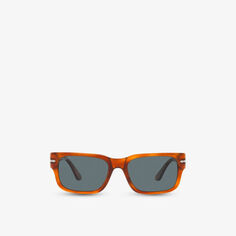 PO3315S солнцезащитные очки в прямоугольной оправе из ацетата черепаховой расцветки Persol, коричневый