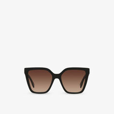 FE40086I солнцезащитные очки из ацетата в квадратной оправе Fendi, черный