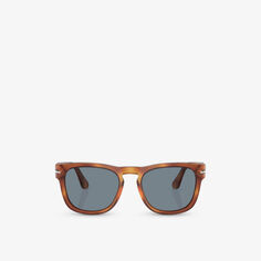 PO3333S солнцезащитные очки Elio в квадратной оправе из ацетата ацетата Persol, коричневый