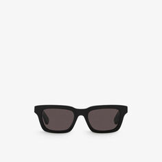 A5000256 солнцезащитные очки из ацетата в квадратной оправе Alexander Mcqueen, черный