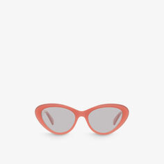 Солнцезащитные очки GG1170S из ацетата кошачьего глаза Gucci, розовый