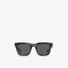 Солнцезащитные очки AR8171 в квадратной оправе из ацетата ацетата Giorgio Armani, серый