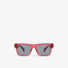VE4445 солнцезащитные очки из ацетата в квадратной оправе с затемненными линзами Versace, красный