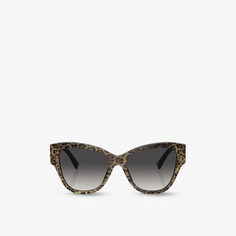 Солнцезащитные очки DG4449 в ацетатной оправе-бабочке Dolce &amp; Gabbana, мультиколор