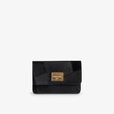 Кожаный кошелек Le Cecilia в стиле пэчворк Zadig&amp;Voltaire, цвет noir
