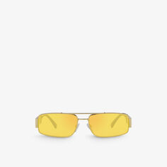 VE2257 Солнцезащитные очки Greca с металлической фурнитурой Versace, желтый