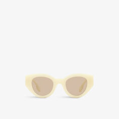 BE4390 Солнцезащитные очки Meadow в фанто-оправе из ацетата Burberry, белый