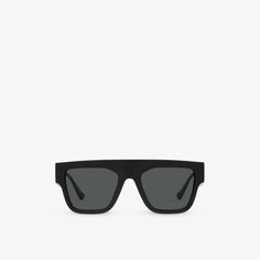 Солнцезащитные очки VE4430U в квадратной оправе из ацетата ацетата Versace, черный