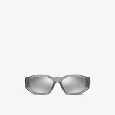 Солнцезащитные очки VE4361 в прямоугольной оправе из ацетата ацетата Versace, серый
