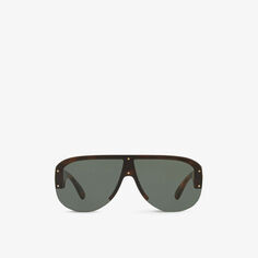 Солнцезащитные очки VE4391 в круглой оправе Versace, коричневый