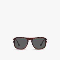PO3310S солнцезащитные очки в оправе-подушке из ацетата Persol, коричневый