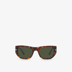PO3308S солнцезащитные очки в квадратной оправе из ацетата черепаховой расцветки Persol, коричневый