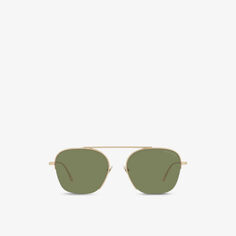Солнцезащитные очки в металлической оправе AR6124 Giorgio Armani, желтый