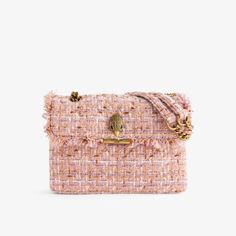 Твидовая сумка через плечо Kensington Kurt Geiger London, розовый
