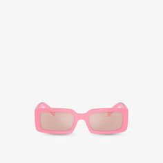 Солнцезащитные очки DG6187 в прямоугольной оправе Dolce &amp; Gabbana, розовый