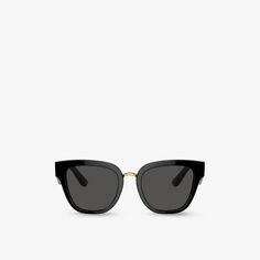 DG4437 солнцезащитные очки из ацетата в оправе-бабочке Dolce &amp; Gabbana, черный