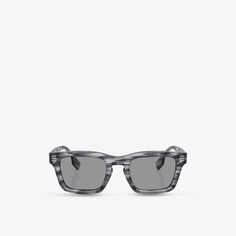 Солнцезащитные очки BE4403 в прямоугольной оправе из ацетата ацетата Burberry, серый