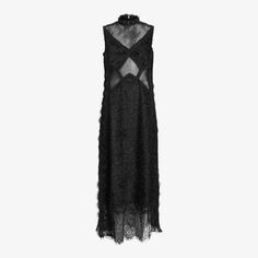 Кружевное мини-платье Mila Allsaints, черный