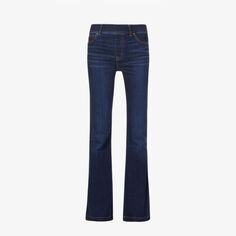 Расклешенные джинсы с высокой посадкой из эластичного хлопка Spanx, цвет midnight shade