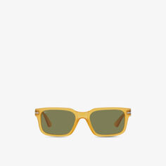 PO3272S солнцезащитные очки в ацетатной оправе wayfarer Persol, желтый