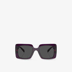 Солнцезащитные очки VE4405 в квадратной оправе из ацетата ацетата Versace, фиолетовый