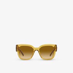 VE4437U солнцезащитные очки в оправе-подушке из ацетата Versace, желтый