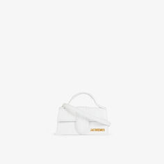 Кожаная сумка Le Bambino с верхней ручкой Jacquemus, белый