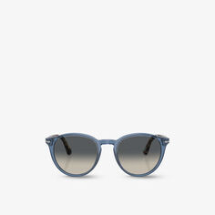 PO3152S солнцезащитные очки в круглой оправе из ацетата черепаховой расцветки Persol, синий