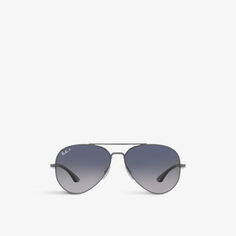 Солнцезащитные очки в металлической оправе RB3675 Ray-Ban, серый