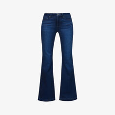 Расклешенные джинсы Genevieve из эластичного денима с высокой посадкой Paige, цвет model