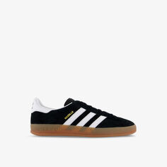 Замшевые кроссовки Gazelle Indoor Adidas, черный