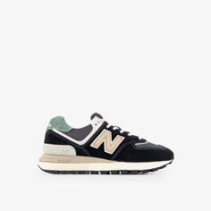 574 плетеные кроссовки Legacy с низким берцем New Balance, черный