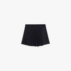 Lupli прямые шорты из эластичной ткани со складками Maje, цвет noir / gris