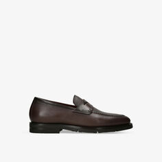 Кожаные лоферы Carlos Hybrid Santoni, коричневый