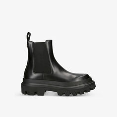 Трековые кожаные ботинки до щиколотки Dolce &amp; Gabbana, черный
