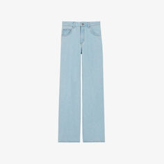 Широкие джинсы Platan со средней посадкой Claudie Pierlot, цвет denim - jean