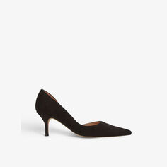 Замшевые туфли Hazel D&apos;Orsay с острым носком Lk Bennett, черный