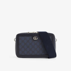 Сумка через плечо Ophidia из холщовой ткани с покрытием GG Gucci, синий