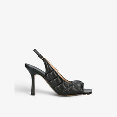 Кожаные туфли с мягкой подкладкой и пяткой на пятке Bottega Veneta, черный