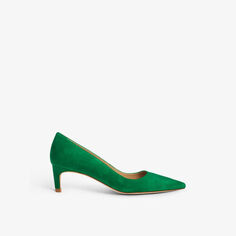 Замшевые туфли Ava с острым носком Lk Bennett, цвет gre-mint leaf