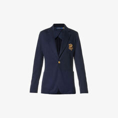 Куртка из смесового хлопка с мягкими плечами Polo Ralph Lauren, темно-синий