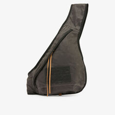 Хлопковый рюкзак через плечо с кожаной нашивкой Acne Studios, черный