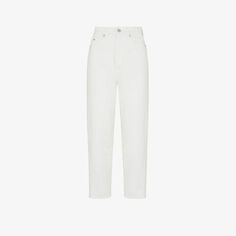 Настоящие джинсы с завышенной талией и бочкообразным кроем Whistles, белый